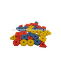 Creative Diy Toy Colorful Wooden Shape Bead Preschool Educational Wood Bead